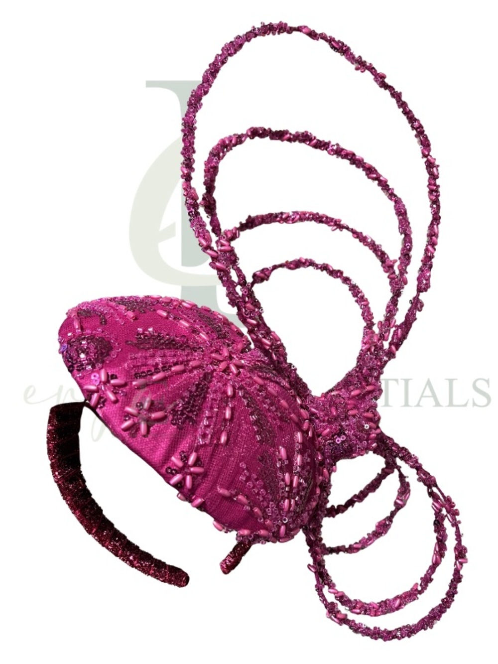 Radiant Rose Beaded Fascinator